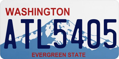 WA license plate ATL5405