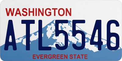 WA license plate ATL5546