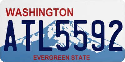 WA license plate ATL5592
