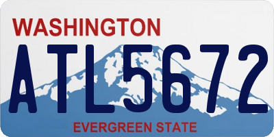 WA license plate ATL5672