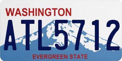 WA license plate ATL5712
