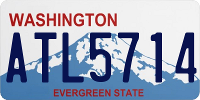 WA license plate ATL5714
