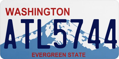 WA license plate ATL5744