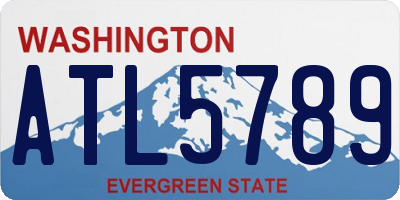 WA license plate ATL5789