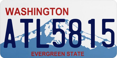 WA license plate ATL5815