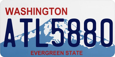 WA license plate ATL5880