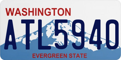 WA license plate ATL5940