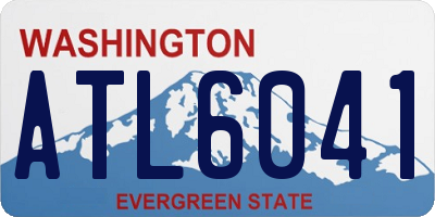 WA license plate ATL6041