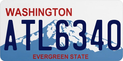 WA license plate ATL6340