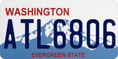 WA license plate ATL6806