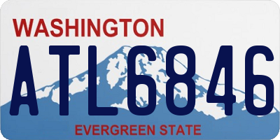 WA license plate ATL6846