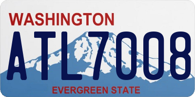 WA license plate ATL7008