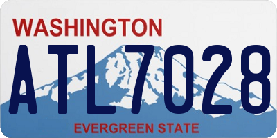 WA license plate ATL7028
