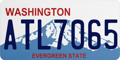 WA license plate ATL7065