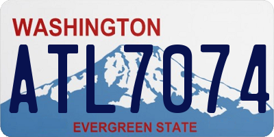 WA license plate ATL7074
