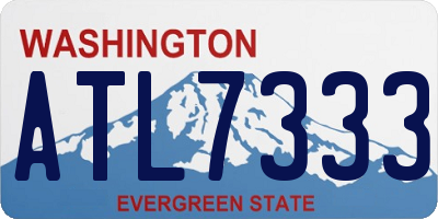 WA license plate ATL7333