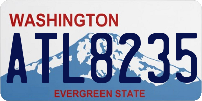 WA license plate ATL8235