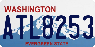 WA license plate ATL8253