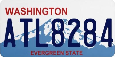 WA license plate ATL8284