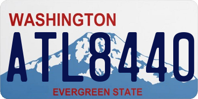 WA license plate ATL8440