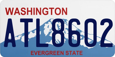 WA license plate ATL8602