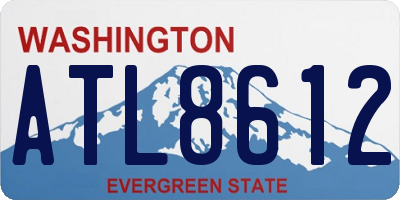 WA license plate ATL8612