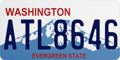 WA license plate ATL8646