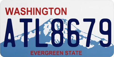 WA license plate ATL8679
