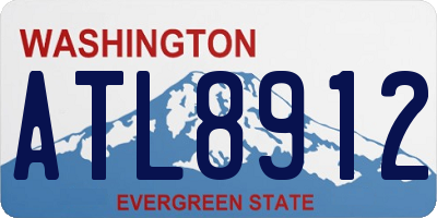 WA license plate ATL8912