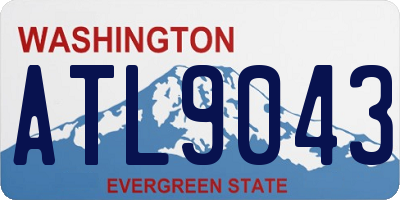 WA license plate ATL9043