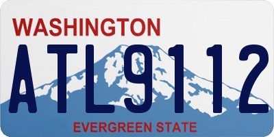 WA license plate ATL9112