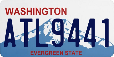 WA license plate ATL9441