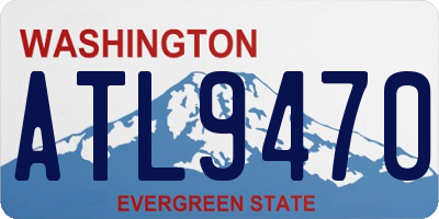 WA license plate ATL9470