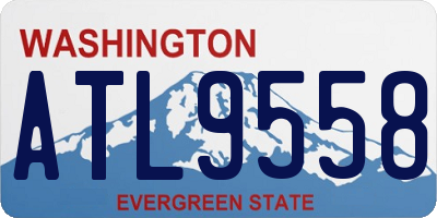 WA license plate ATL9558