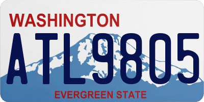 WA license plate ATL9805