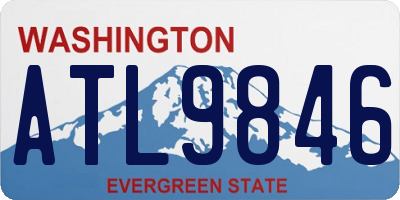 WA license plate ATL9846