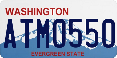 WA license plate ATM0550