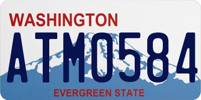 WA license plate ATM0584