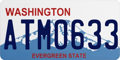 WA license plate ATM0633