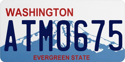 WA license plate ATM0675