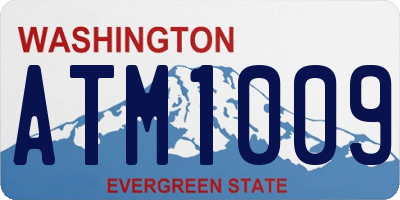WA license plate ATM1009