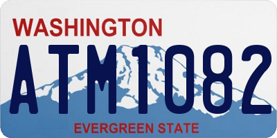 WA license plate ATM1082