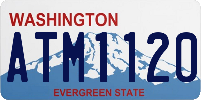 WA license plate ATM1120