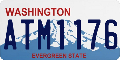 WA license plate ATM1176