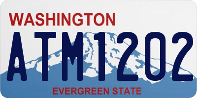 WA license plate ATM1202