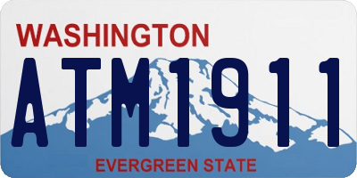 WA license plate ATM1911