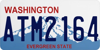 WA license plate ATM2164
