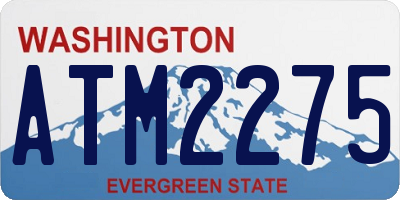 WA license plate ATM2275