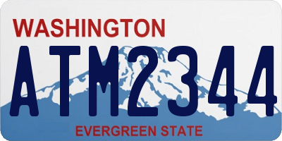 WA license plate ATM2344