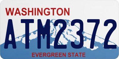 WA license plate ATM2372